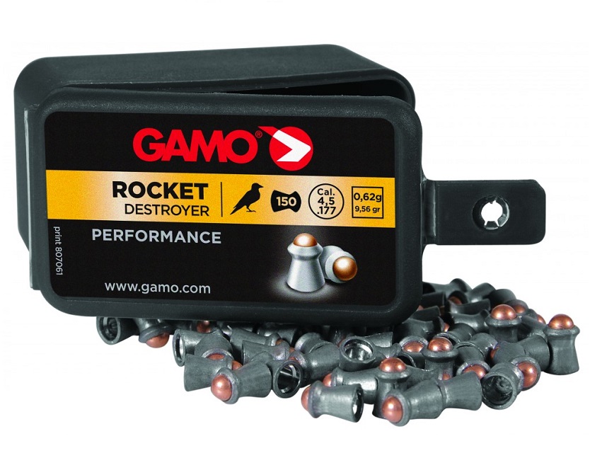 Gamo Rocket 4.50mm Airgun Pellets container of 150